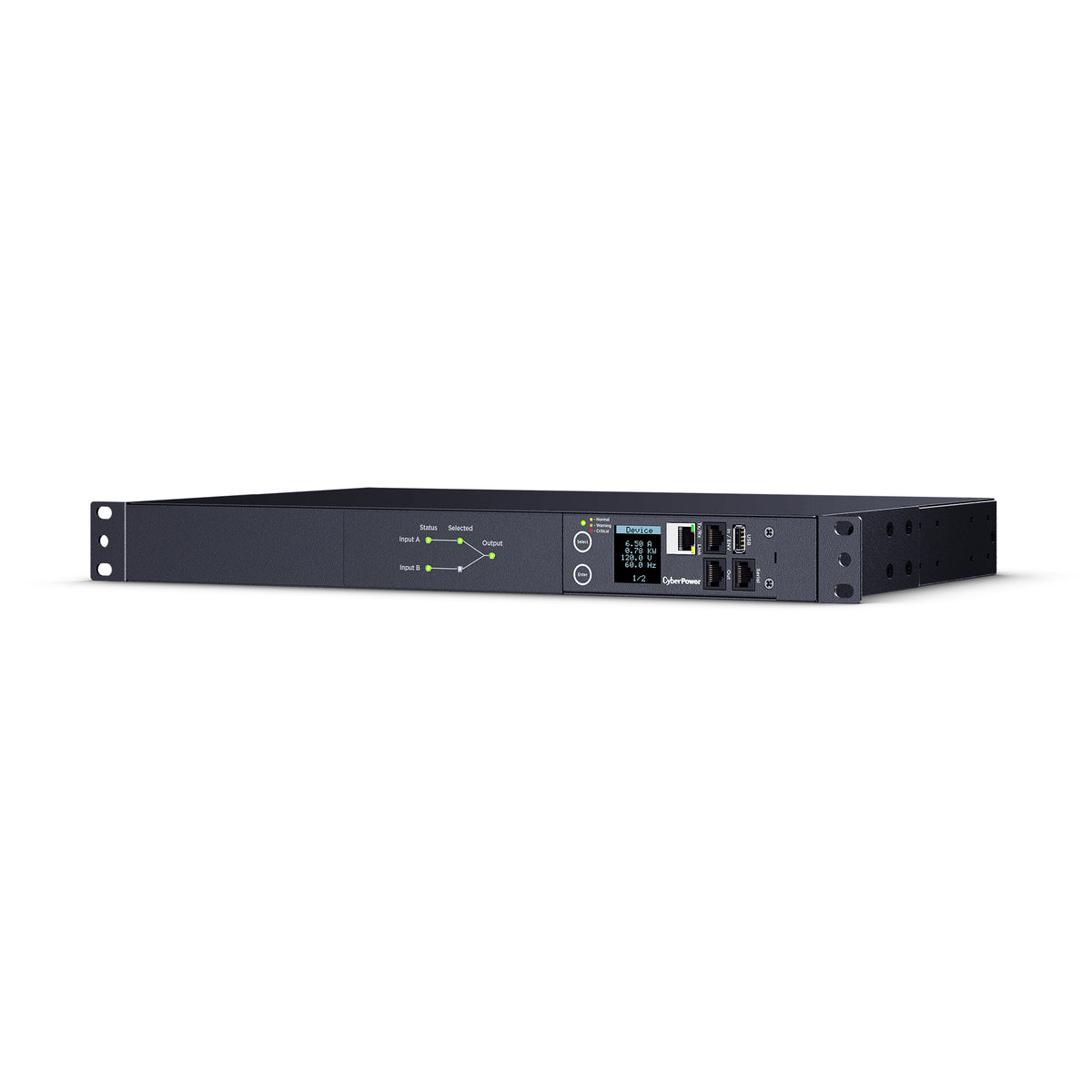 Cyber Power - PDU44002 -  Single Phase 100 - 120 VAC 20A Switched ATS PDU