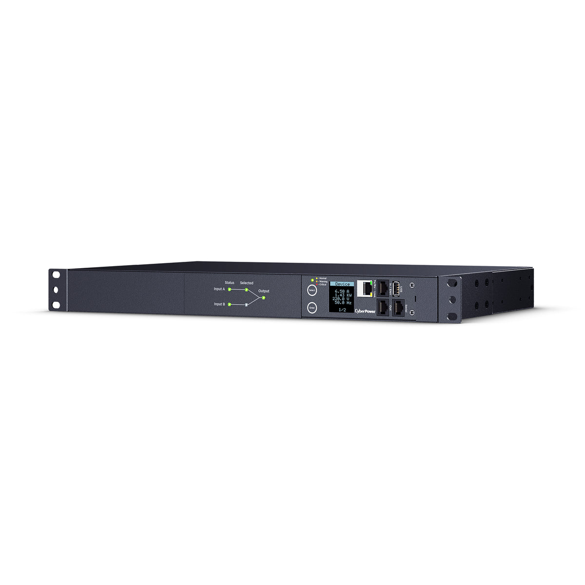 Cyber Power - PDU44004 - Single Phase 240 - 200 VAC 15A Switched ATS PDU