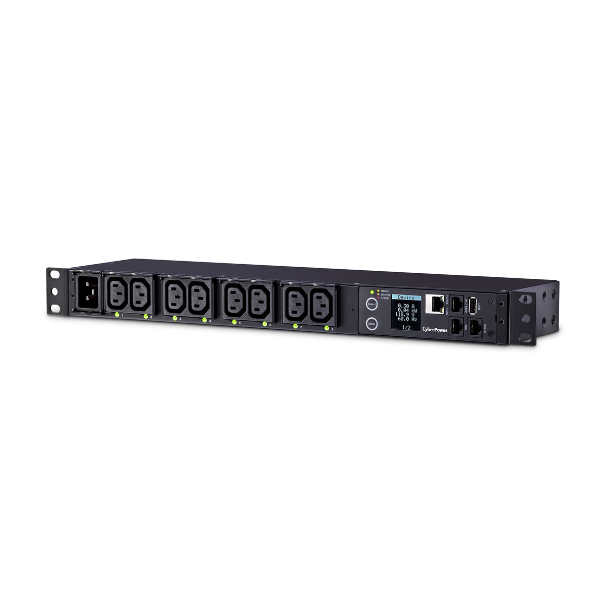 Cyber Power - PDU81006 - SW MBO PDU 20A 208V Metered-by-Outlet Switched PDU 8 C13 Outlets 10ft cord
