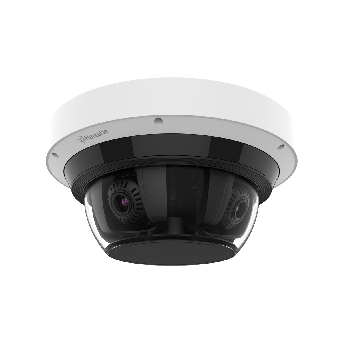 Hanwha - PNM-C32083RQZ - Wisenet P series network vandal outdoor Multi-Directional camera [AI ON] 4CH x 8MP @ 15FPS / [AI OFF] 4CH x 8MP @ 20FPS, Motorized Varifocal Lens with PTRZ function 4.38~9.33mm (FoV H: 112.1°~47.5°, V: 58°~26.6°), triple code