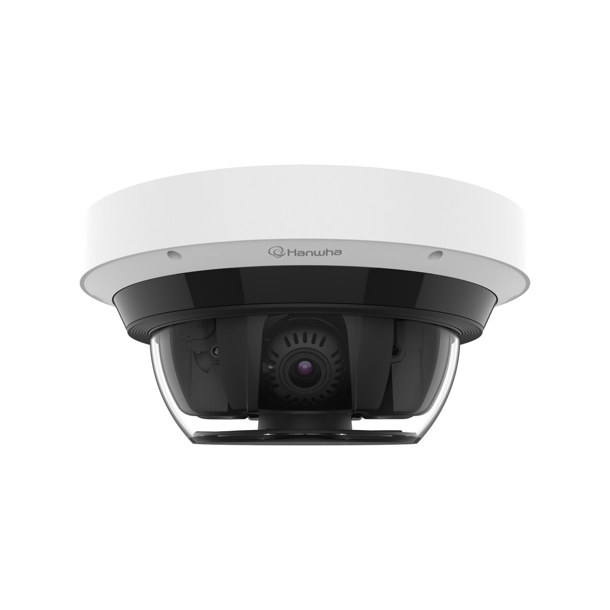 Hanwha - PNM-C32083RQZ - Wisenet P series network vandal outdoor Multi-Directional camera [AI ON] 4CH x 8MP @ 15FPS / [AI OFF] 4CH x 8MP @ 20FPS, Motorized Varifocal Lens with PTRZ function 4.38~9.33mm (FoV H: 112.1°~47.5°, V: 58°~26.6°), triple code