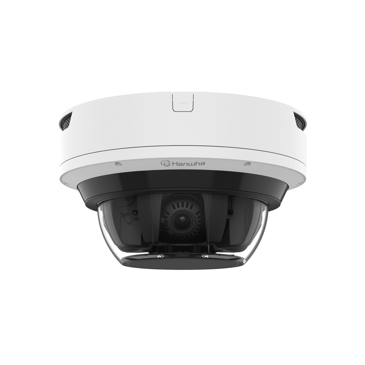 Hanwha - PNM-C32084RQZ-8XE4T-W - Wisenet P series network vandal outdoor Multi-Directional camera [AI ON] 4CH x 8MP @ 15FPS / [AI OFF] 4CH x 8MP @ 20FPS, Motorized Varifocal Lens 4.38~9.33mm (FoV H: 112.1°~47.5°, V: 58°~26.6°) with PTRZ function, tri