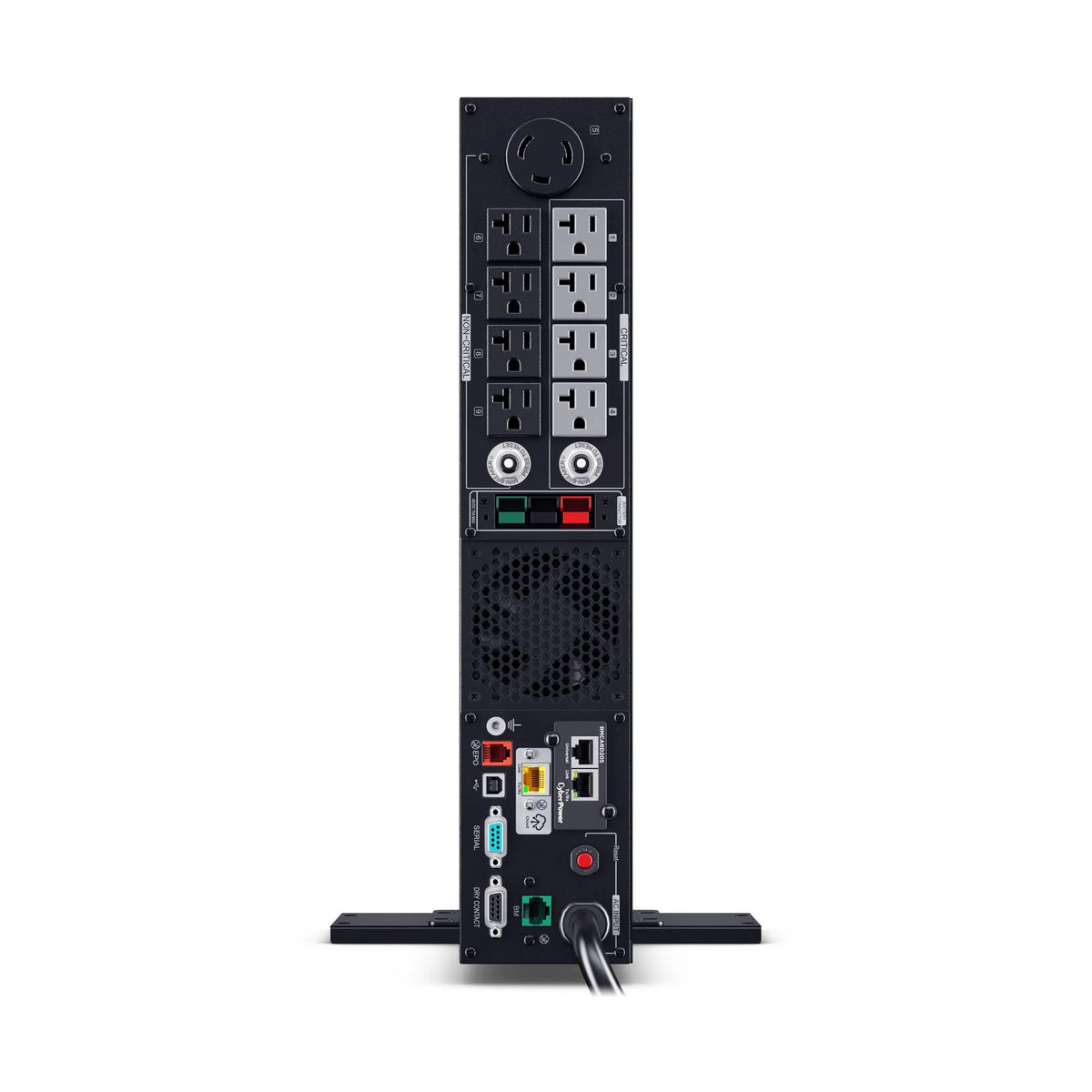CYBERPOWER - PR3000RTXL2UCN - 3000VA/3000W, Sine Wave, 2U, NEMA L5-30P, 10 Ft Cord, 8 NEMA 5-20R +1 NEMA L5-30R, USB, Serial, SNMP, Cloud, Relay, EPO, PowerPanel Business Edition software, Accepts EBM BP48VP2U03, Pre-installed RMCARD205, 3 Yr Warrant