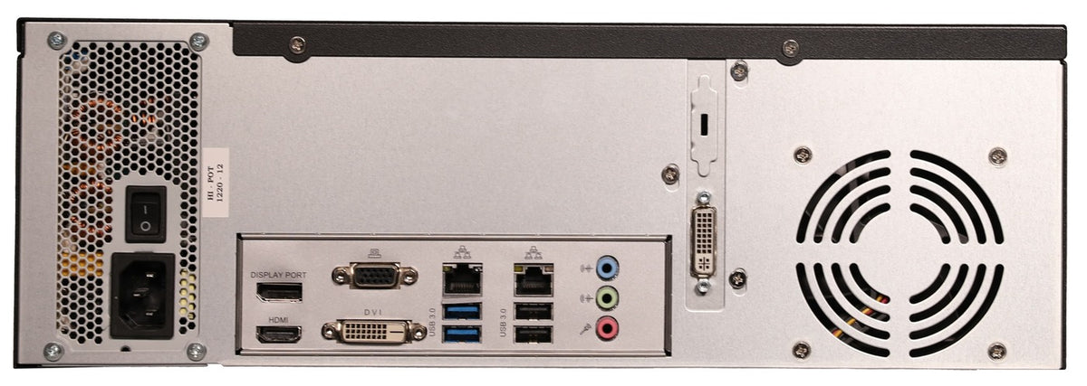 ExacqVision - 1604-08T-Q - 8TB Q-Series Hybrid Desktop Recorder with 4 IP Cameras Licenses and 16 Analog