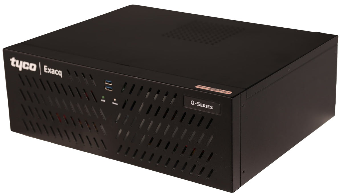 ExacqVision - 1604-08T-Q - 8TB Q-Series Hybrid Desktop Recorder with 4 IP Cameras Licenses and 16 Analog