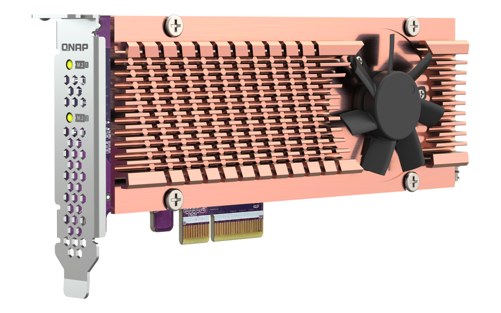 QNAP - QM2-2P-344A - Dual M.2 PCIe SSD Expansion Card