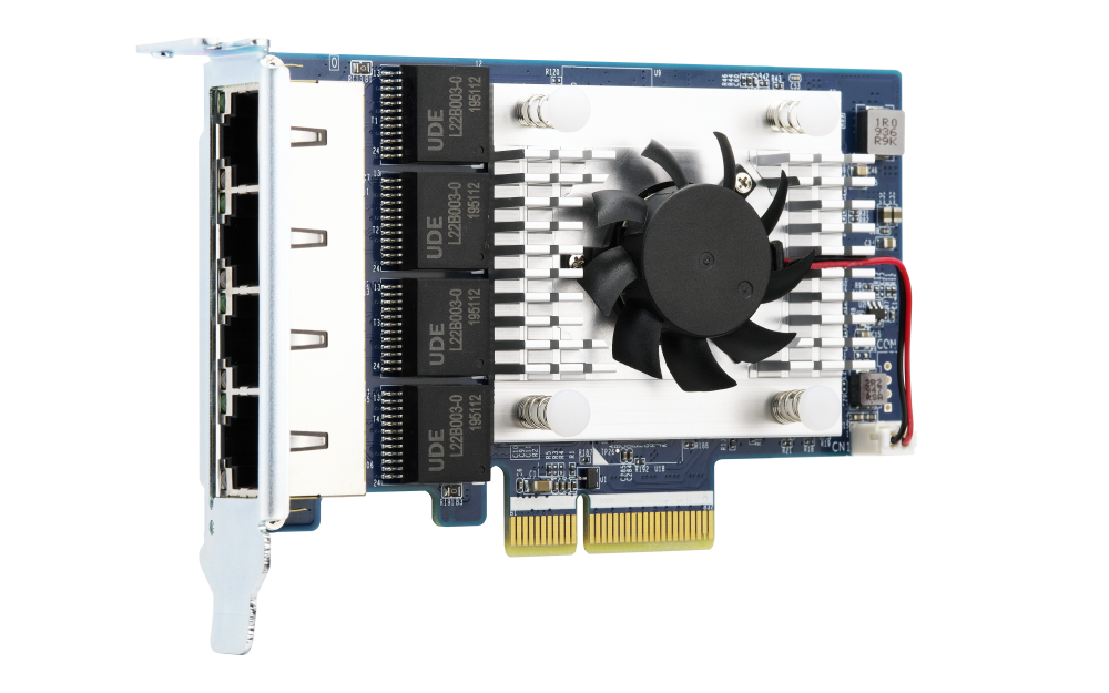 QNAP - QXG-5G4T-111C - Quad-Port 5GbE Multi-Gig Expansion Card : Aquantia AQC111C