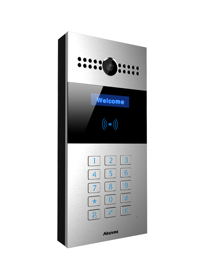 Akuvox - R27A-Aluminum - SIP Intercom with Keypad and RF Card reader