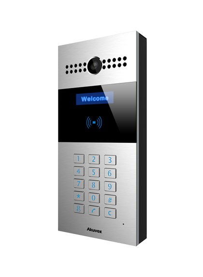 Akuvox - R27A-Aluminum - SIP Intercom with Keypad and RF Card reader