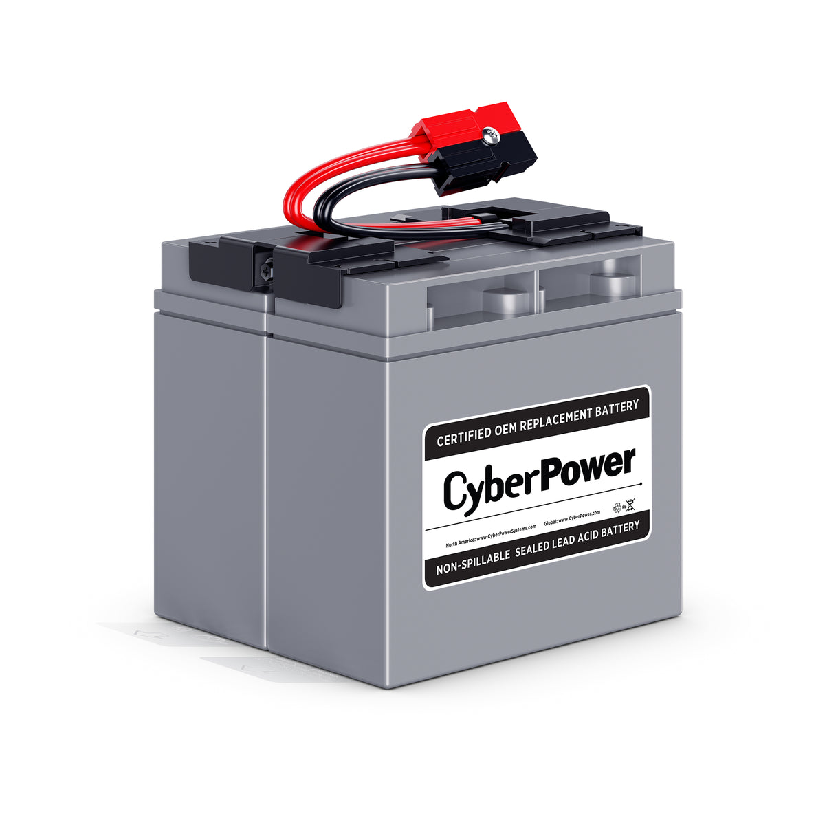 CYBERPOWER - RB12170X2A - Replacement Battery Cartridge for PR1500LCD, 2 batteries, 12V/72AH, Sealed lead-acid, 18 month warranty