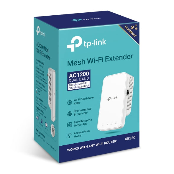 TP-Link - RE330 - AC1200 Mesh Wi-Fi Extender