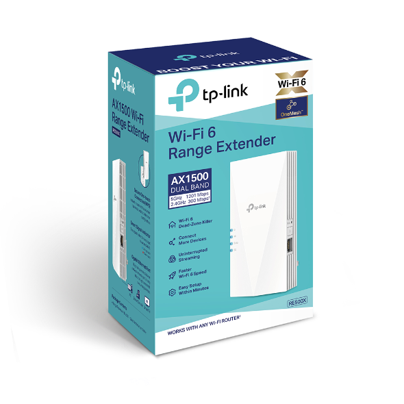 TP-Link - RE500X - AX1500 WI-FI 6 RANGE EXTENDER WRLS