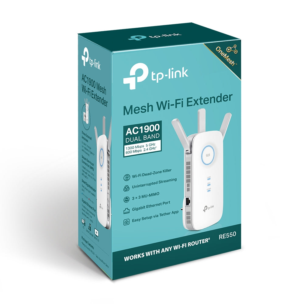 TP-Link - RE550 - AC1900 Wi-Fi Range Extender