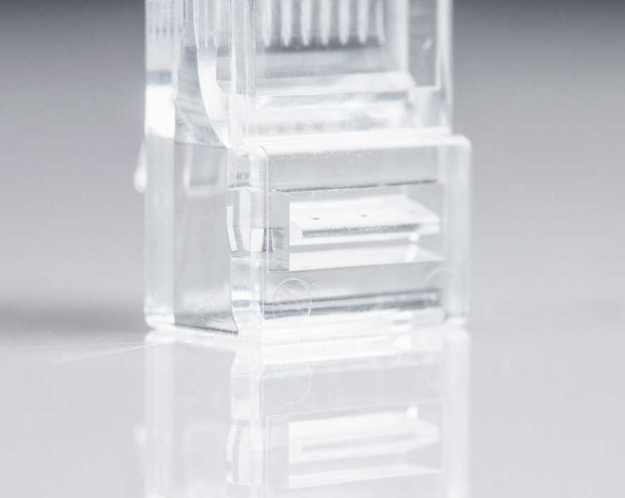 Jonard Tools - RJ45-550 - RJ45 Cat5/5e Pass-Through Connectors, 50 Pcs In Jar