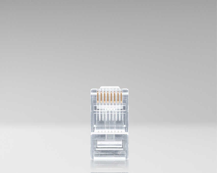 Jonard Tools - RJ45-550 - RJ45 Cat5/5e Pass-Through Connectors, 50 Pcs In Jar