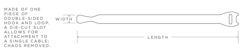 Rip-Tie - Y-06 - 1/2 Inch Wide Rip-Tie Lite