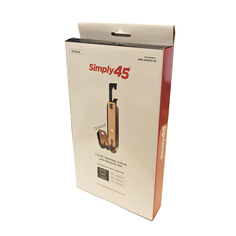 GoSimplyConnect - S45-JHW21-100 - Batwing J Hooks, Size 1-5/16