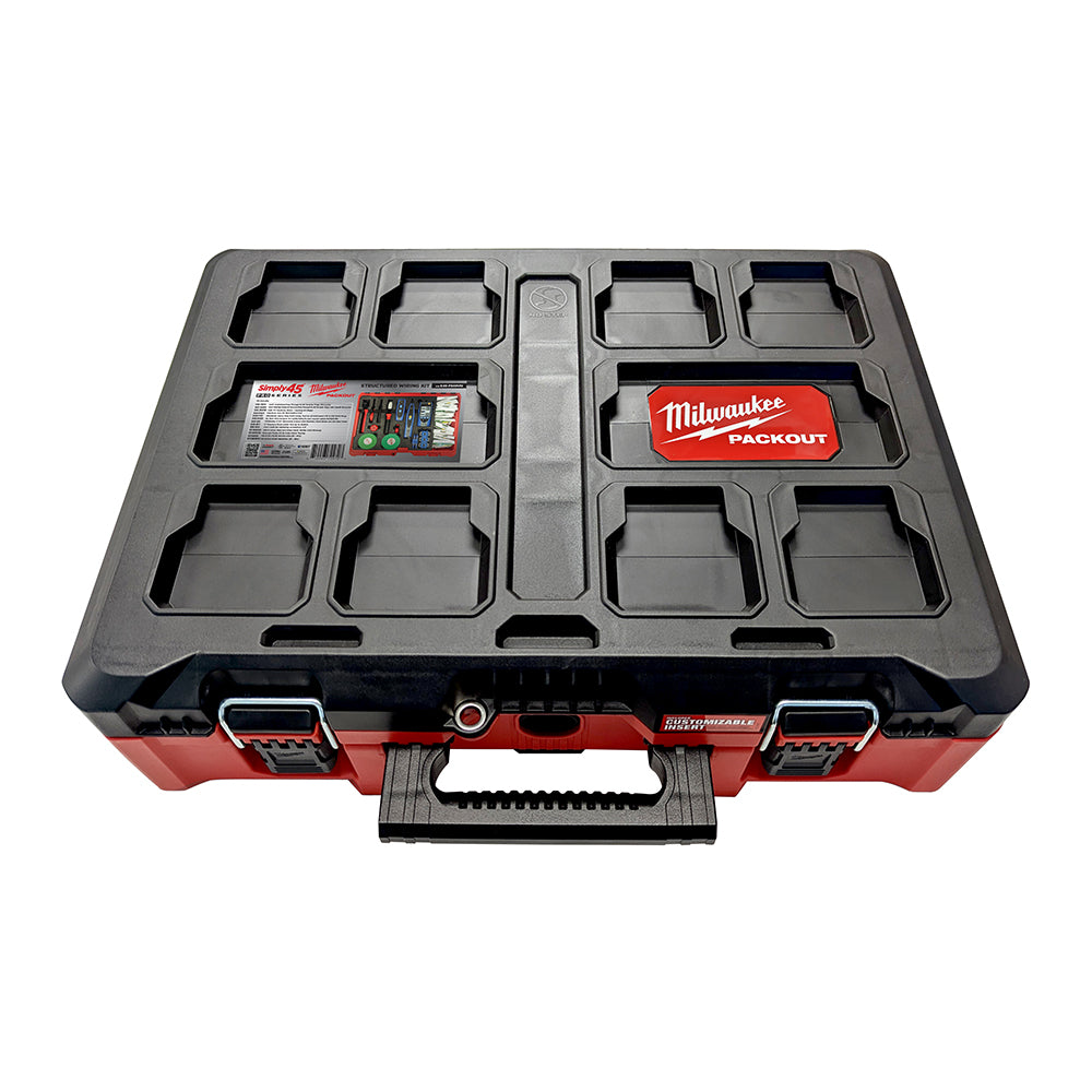 GoSimplyConnect - S45-PSKMP2 - PROSeries Milwaukee Packout w/ Cat6, Cat6 STP, PROSeries crimper, Speed Jack Termination Tool, Stubby Screwdriver, stripper, cutters - Case