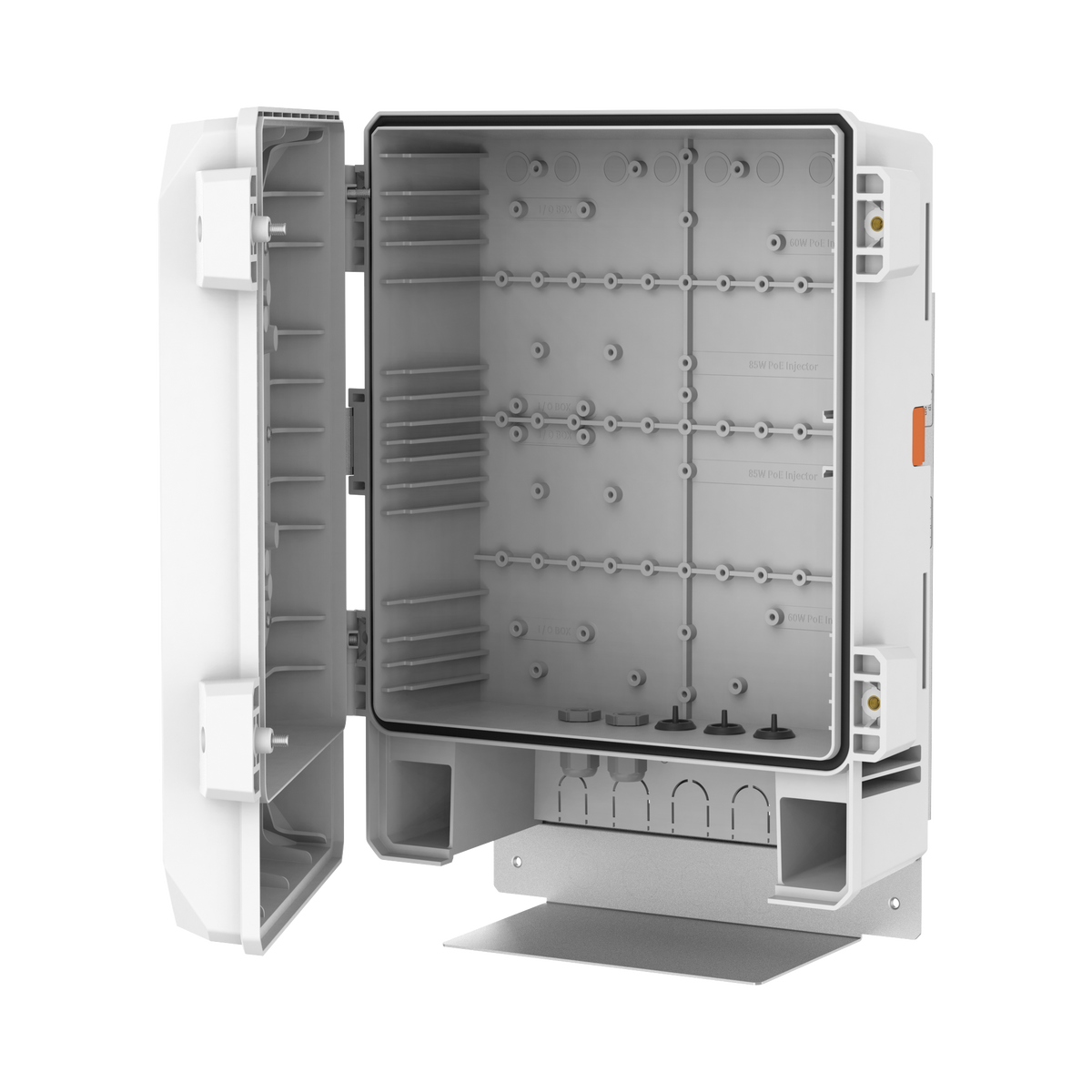 Hanwha - SBP-150NBW - Installation Cabinet compatible with
 1. Camera Direct: QNV-C8083R/C9083R, XND-C6083RV/C7083RV/C8083RV/C9083RV, XNV-C6083R/C7083R/C8083R/C9083R, XND-6083RV/8083RV/9083RV, XNV-6083R/8083R/8093R/9083R
 2. SBP-156WMW , SBP-250WMW, 