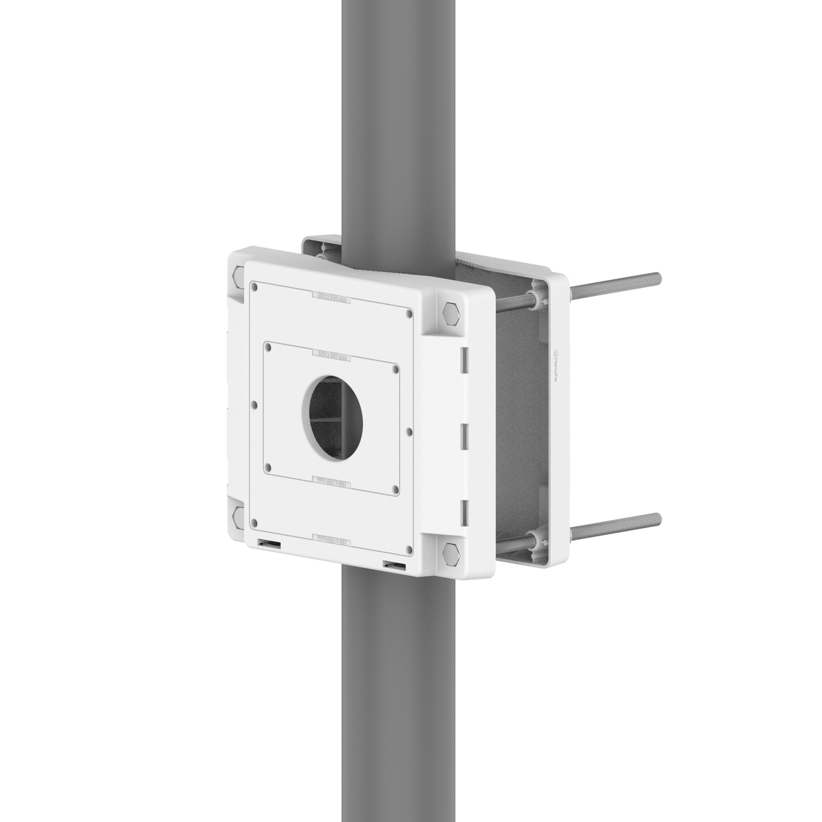 Hanwha - SBP-150PMW - Pole Mount for SBP-150NBW (Max Load 88lbs/40kg)