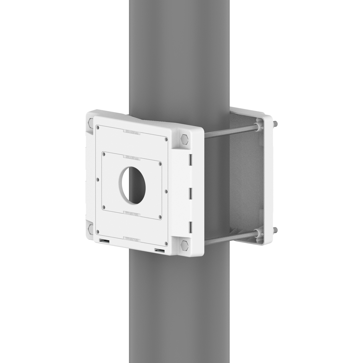 Hanwha - SBP-150PMW - Pole Mount for SBP-150NBW (Max Load 88lbs/40kg)
