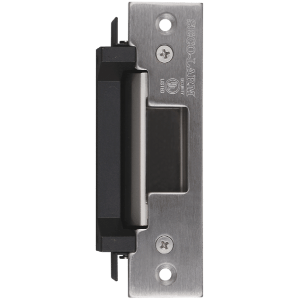 SECO-LARM - SD-995C - Electric Door Strike for metal-framed doors. 12VDC, Fail-safe (door unlocks when power is lost) or fail-secure (door locks when power is lost) operation. Indoor use only. ANSI-sized: 4⅞