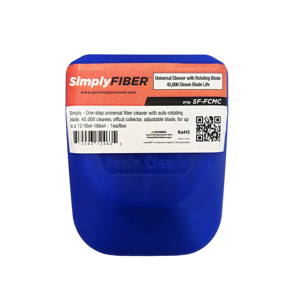 GoSimplyConnect - SF-FCMC - One-step fiber cleaver with auto-rotating (45K) adjustable blade for single, multi mode and up to 12 ribbon fiber - 1ea/Box