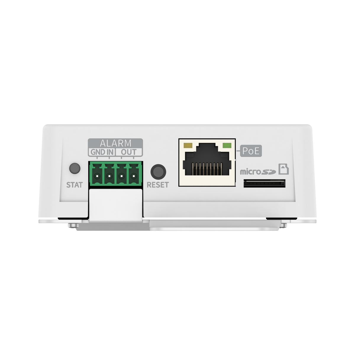 Hanwha - SPA-B1000 - IP Audio Bridge, Background Music, Analog Audio Input (L, R : +6dBV Max line IN level), 1GB Internal Storage, Single Micro SD slot (Up to 32GB), Built in Relay, SUNAPI, PoE