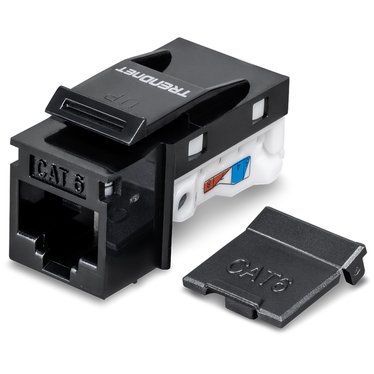TRENDNET - TC-K50C6BK - 50 Pack Cat6 RJ-45 Keystone Jack, Black