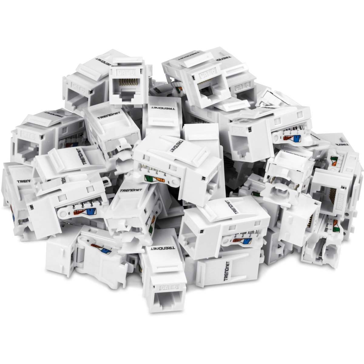 TRENDNET - TC-K50C6 - 50 Pack Cat6 RJ-45 Keystone Jack