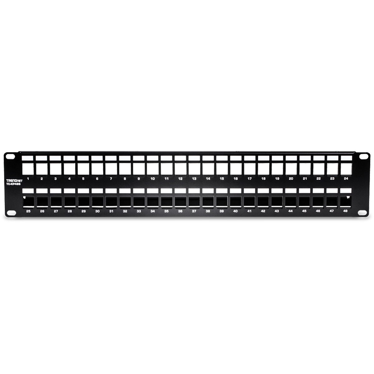 TRENDNET - TC-KP48S - 48-Port Blank Keystone Shielded Patch Panel
