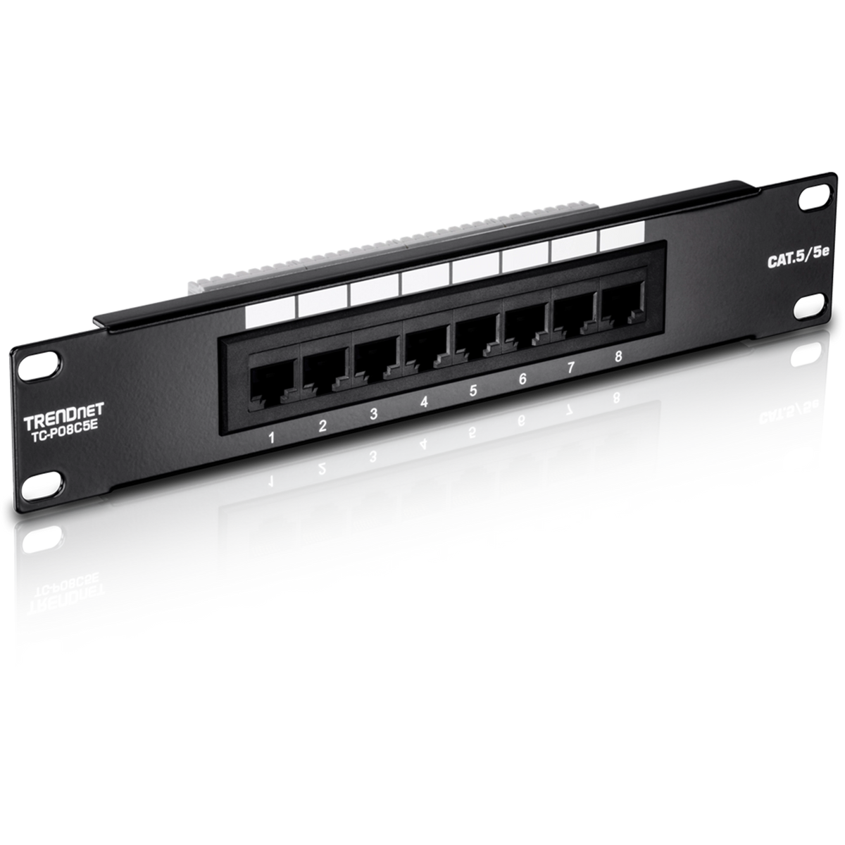 TRENDNET - TC-P08C5E - 8-Port Cat. 5e Unshielded Patch Panel (10