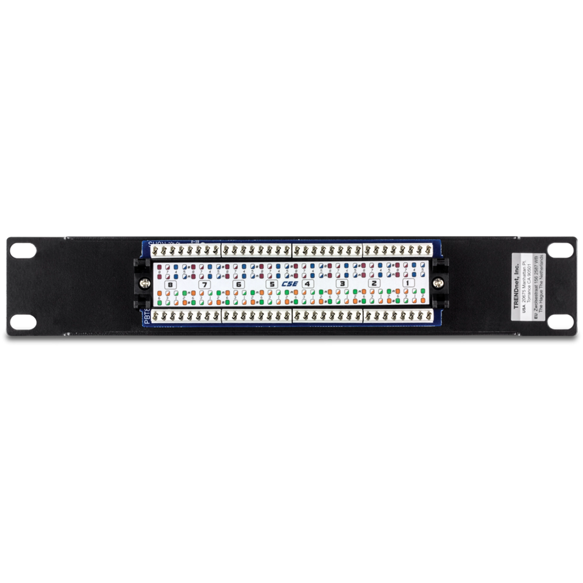 TRENDNET - TC-P08C5E - 8-Port Cat. 5e Unshielded Patch Panel (10