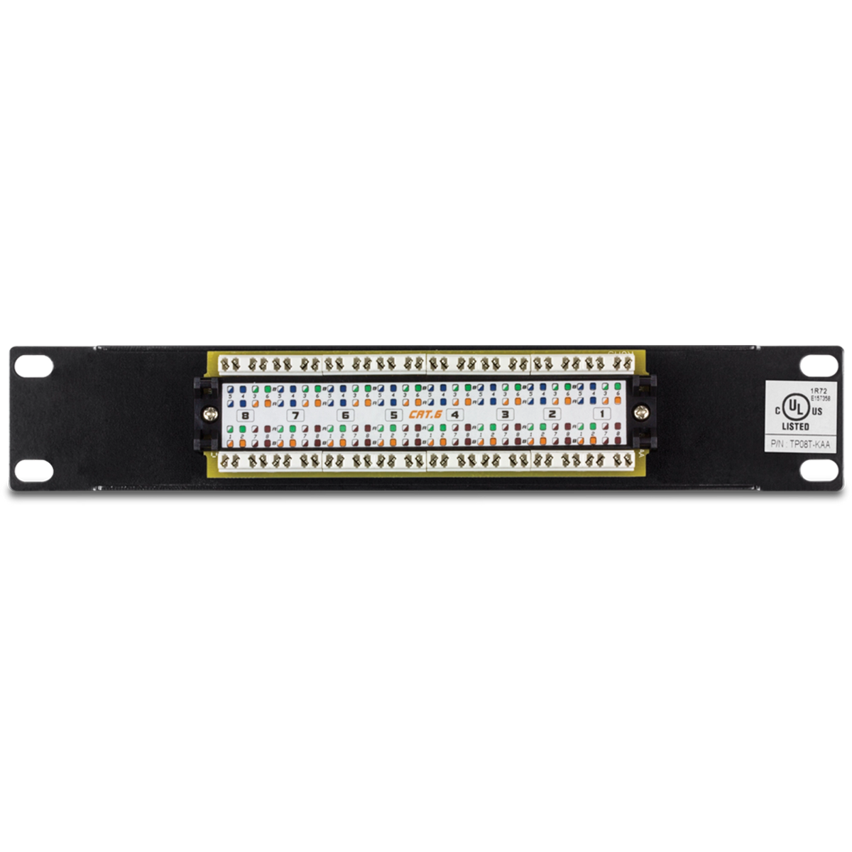 TRENDNET - TC-P08C6 - 8-Port Cat. 6 Unshielded Patch Panel (10