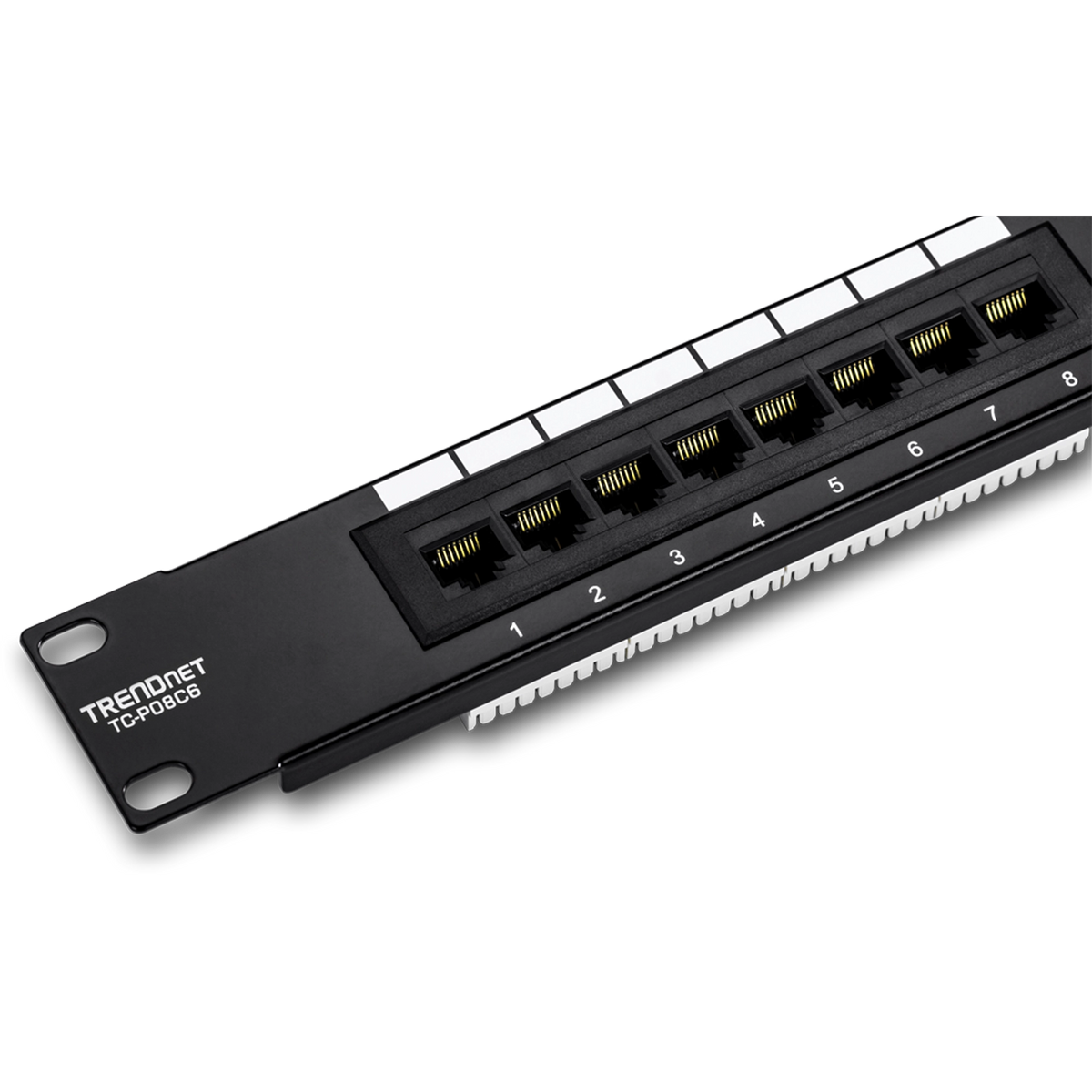 TRENDNET - TC-P08C6 - 8-Port Cat. 6 Unshielded Patch Panel (10