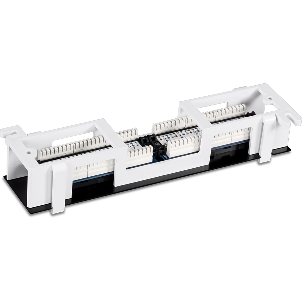 TRENDNET - TC-P12C5V - 12-Port Cat5e Unshielded Wall Mount Patch Panel with Included 89D Bracket