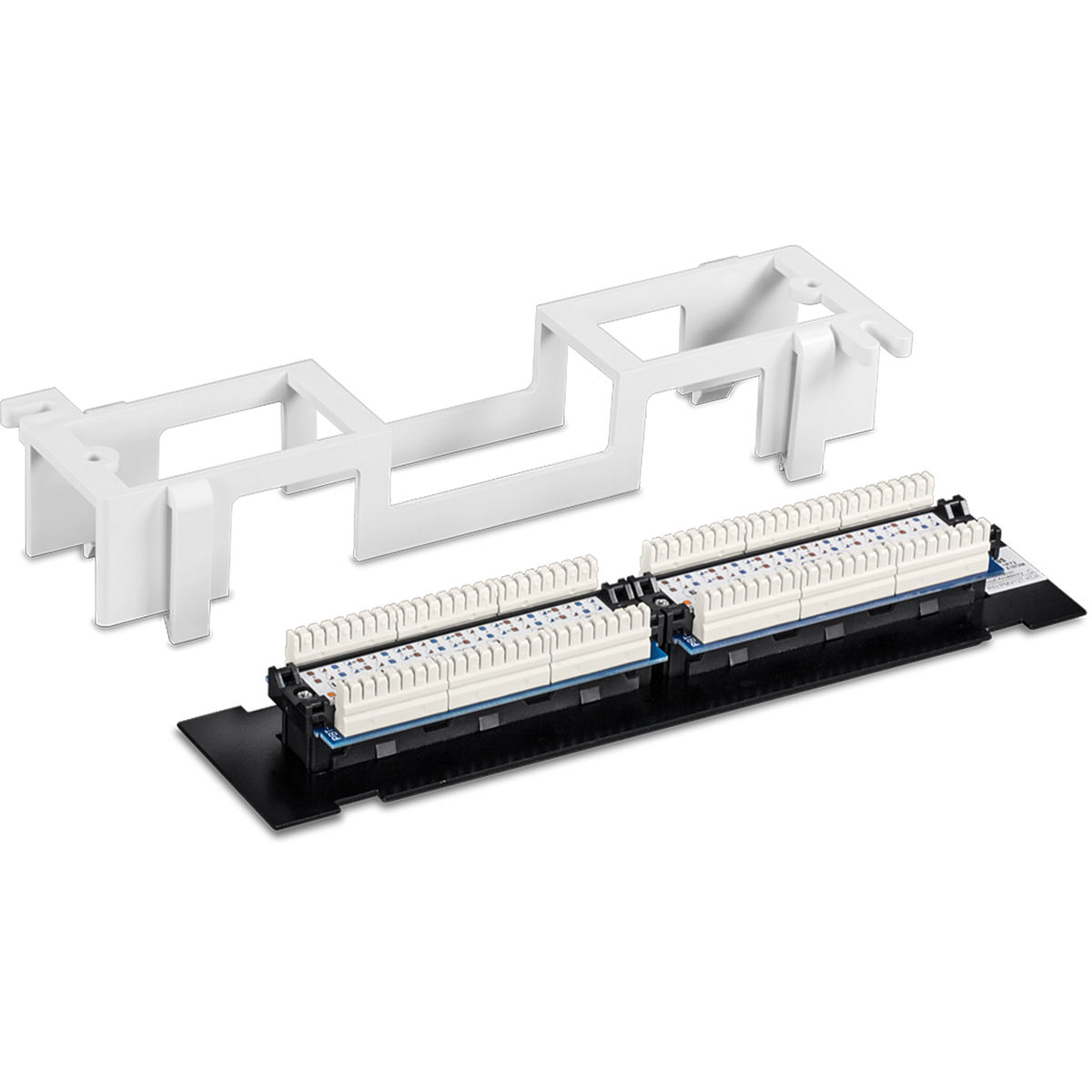TRENDNET - TC-P12C5V - 12-Port Cat5e Unshielded Wall Mount Patch Panel with Included 89D Bracket