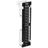 TRENDNET - TC-P12C6V - 12-Port Cat6 Unshielded Wall Mount Patch Panel with Included 89D Bracket