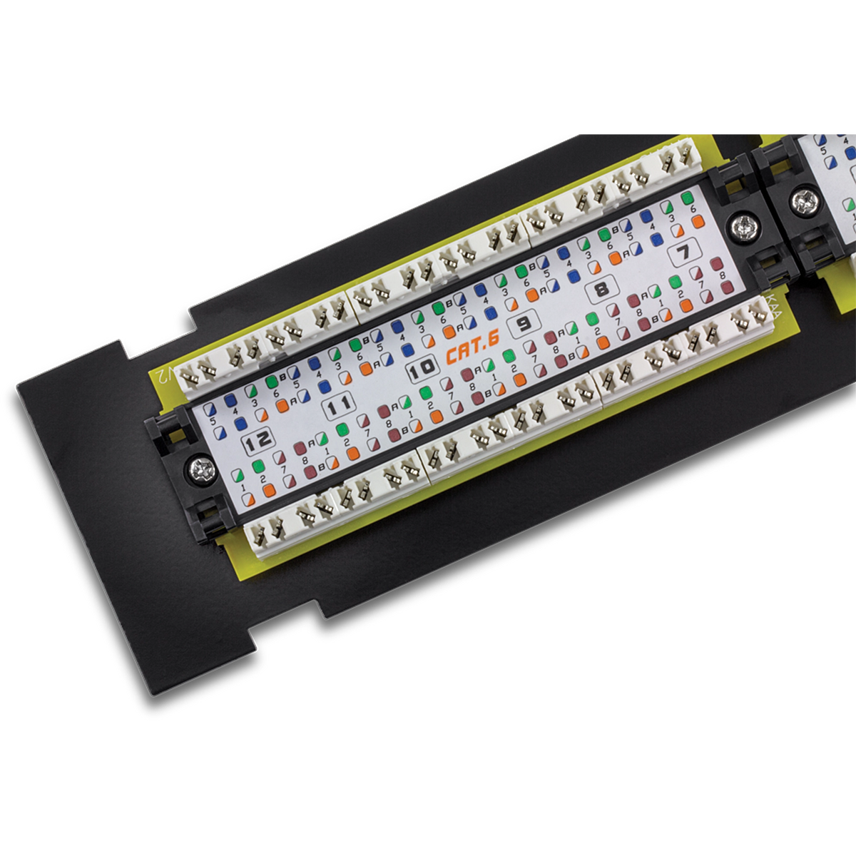 TRENDNET - TC-P12C6V - 12-Port Cat6 Unshielded Wall Mount Patch Panel with Included 89D Bracket