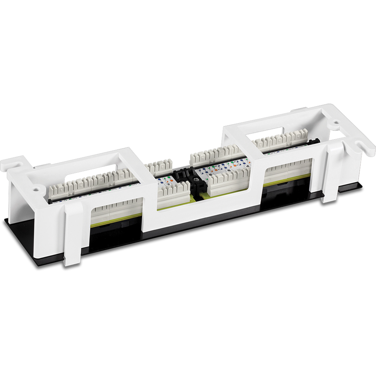 TRENDNET - TC-P12C6V - 12-Port Cat6 Unshielded Wall Mount Patch Panel with Included 89D Bracket
