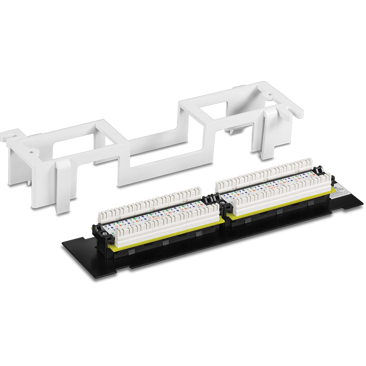 TRENDNET - TC-P12C6V - 12-Port Cat6 Unshielded Wall Mount Patch Panel with Included 89D Bracket