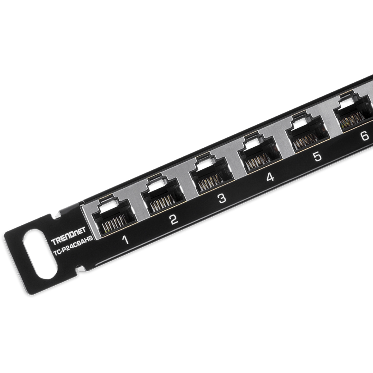 TRENDNET - TC-P24C6AHS - 24 Port Cat6a Shielded Half-U Patch Panel