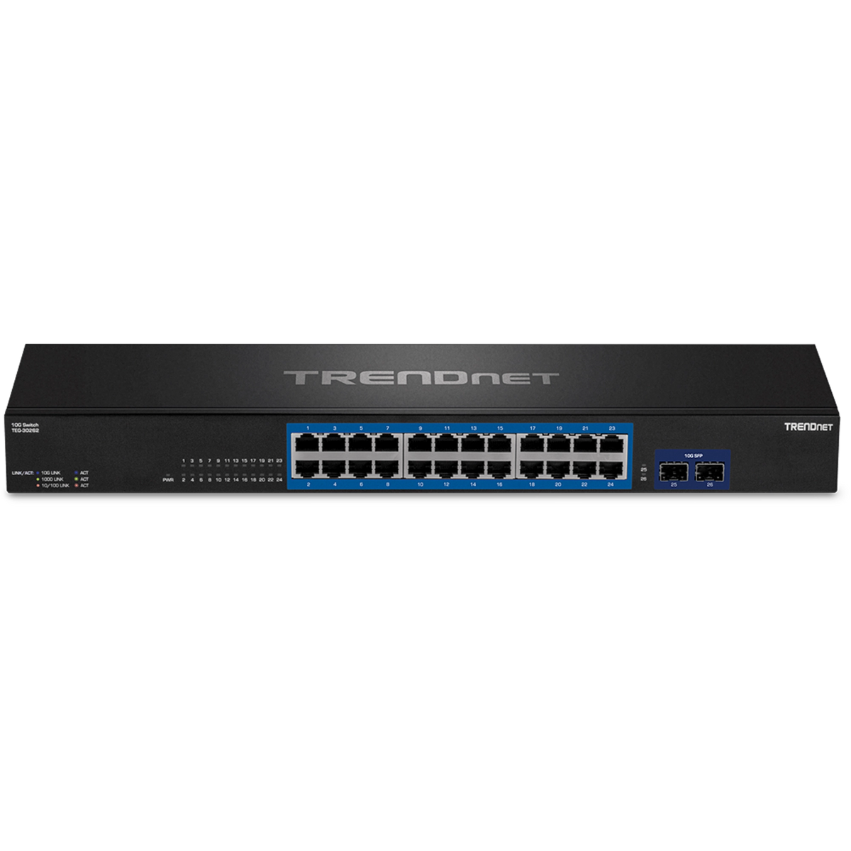 TRENDNET - TEG-30262 - 24-port Gigabit Switch with 2x 10G SFP+Slots