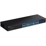 TRENDNET - TEG-30284 - 24-port Gigabit Web Smart with 4 x 10G SFP+ slots
