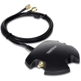 TRENDNET - TEW-LB101 - Magnetic Dual Antenna Mounting Base RP-SMA Female with RP-SMA MaleExtension Cable