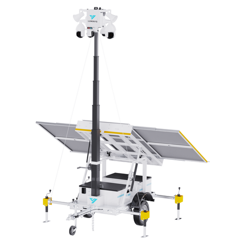 Luminys - TG-113A - LumiGuardian Solar Security Trailer With LumiCloud License and 4G Data 100GB USA/Canada/Puerto Rico