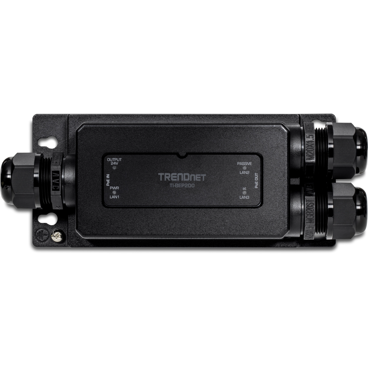 TRENDNET - TI-BEP200 - 2-Port Industrial Outdoor Gigabit Active/Passive PoE+ Extender