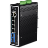 TRENDNET - TI-BG62i - 6-Port Industrial Gigabit L2+ Managed PoE++ DIN-Rail Switch