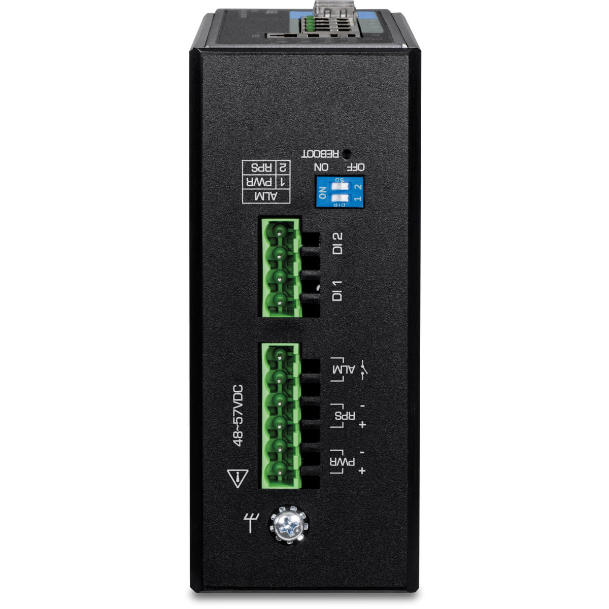 TRENDNET - TI-BG62i - 6-Port Industrial Gigabit L2+ Managed PoE++ DIN-Rail Switch
