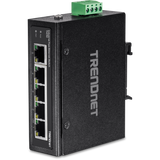 TRENDNET - TI-E50 - 5-Port Industrial Fast Ethernet DIN-Rail Switch